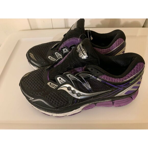 Saucony ISO Series Women's Sz 7.5 Running Black Purple Multicolor Shoes S10280-2 - Picture 6 of 9